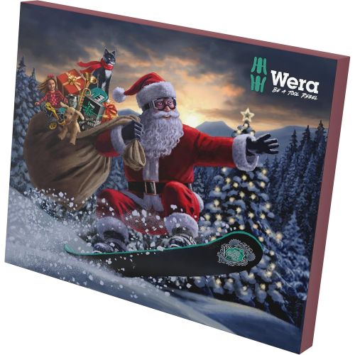 Bild: Wera Adventskalender 2024 25-teilig gefüllt mit Werkzeug, Wera 05136609001