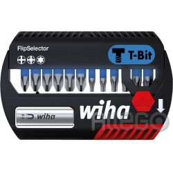 Wiha Bit Set FlipSelector SB 7947 T 906 T-Bit 25 mm PH-PZ-TX 13-teilig