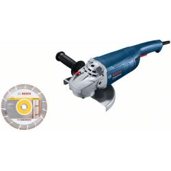 Winkelschleifer GWS 20-230 P Professional (blau, 2.000 Watt, inkl. Diamanttrenns