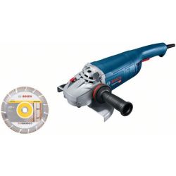 Winkelschleifer GWS 22-230 J Professional (blau, 2.200 Watt, inkl. Diamanttrenns