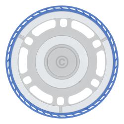 Wischplatte Ecovacs 201-2310-2271 für Staubsauger-Roboter