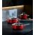 Bild: WMF Fusiontec Compact Kochtopf mit Glasdeckel, 18 cm, Red