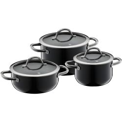 WMF Fusiontec Inspire Topf-Set, 3-teilig, Black