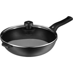 WMF PermaDur Premium Wok mit Glasdeckel, 30 cm