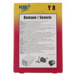 Y8-Beutel für Staubsauger Filterclean 000128K 5er-Pack