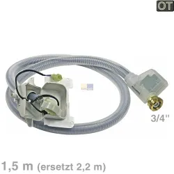Zulaufschlauch 1,5m Siemens 00704530 Aquastop für Waschmaschine