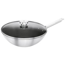 Zwilling Wok Joy Plus, 30cm, 3-Schicht-Antihaftbeschichtung, für alle Herdarten